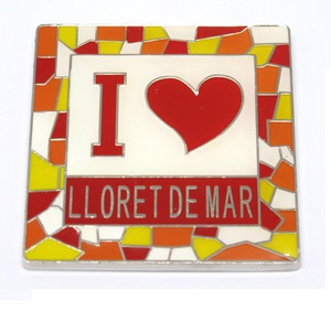 MAGNET I LOVE LLORET DE MAR TRENCADIS ASSORTIT COLORS