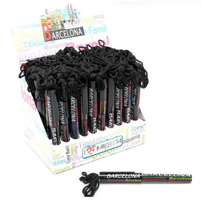 EXPOSITOR 60 BOLIS TAPON LETRAS NEGRAS BCN 12.5CM