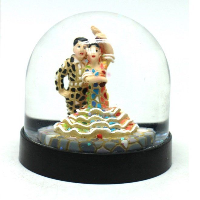 BOLA AGUA PAREJA FLAMENCA 85MM DIAM