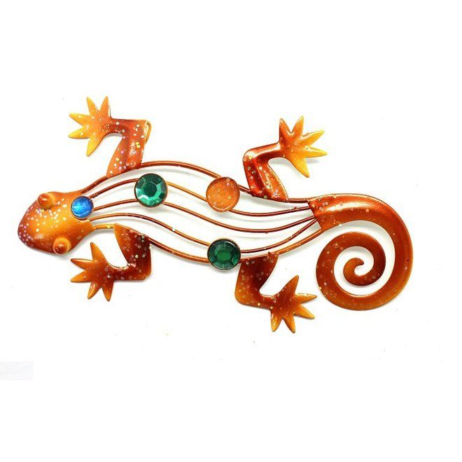 LAGARTO METALICO SURTIDO PARA COLGAR 16X8CM