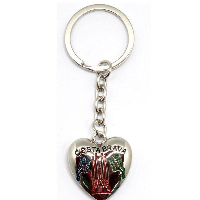 LLAVERO CORAZON LAGARTO SFAMILIA COSTA BRAVA METALICO