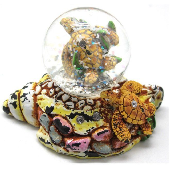 BOLA DE NIEVE ENVEJECIDA TORTUGA 45MM