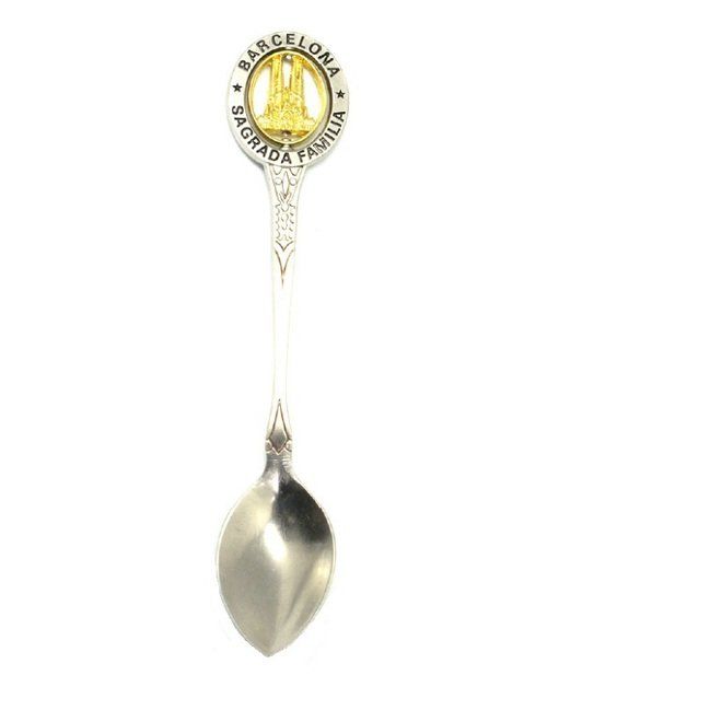 CUCHARA SAGRADA FAMILIA DORADA 11CM