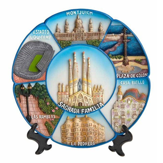 PLATO VISTAS BARCELONA 20CM