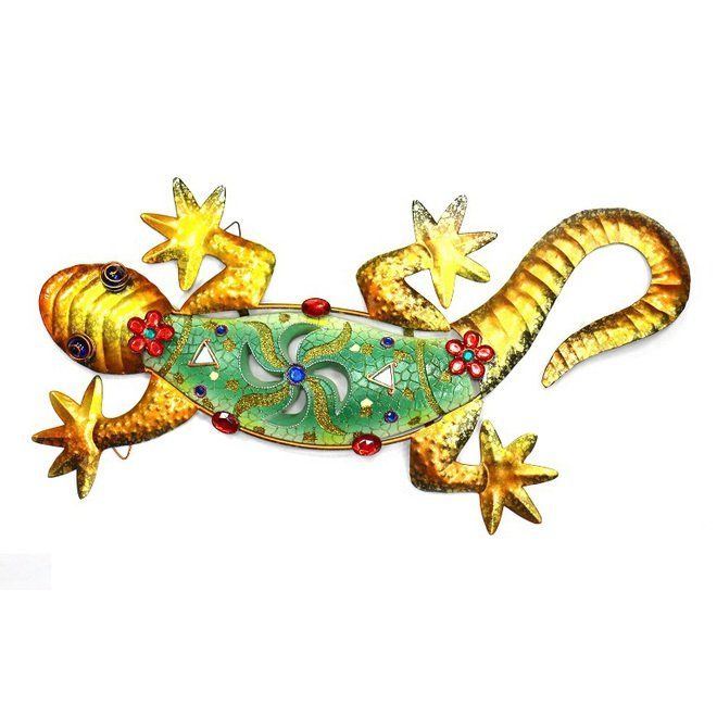 LAGARTO METALICO SURTIDO PARA COLGAR 42X22CM