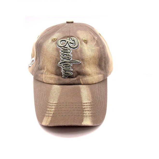 GORRA ALGODON BORDADO BARCELONA FRONTAL ENVEJECIDA GREEN