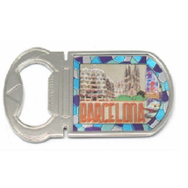 IMAN ABRIDOR METALICO REDONDO MOSAICO 9CM