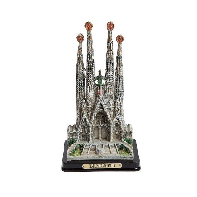 MAQUETA SAGRADA FAMILIA 4 TORRES GRIS 15CM