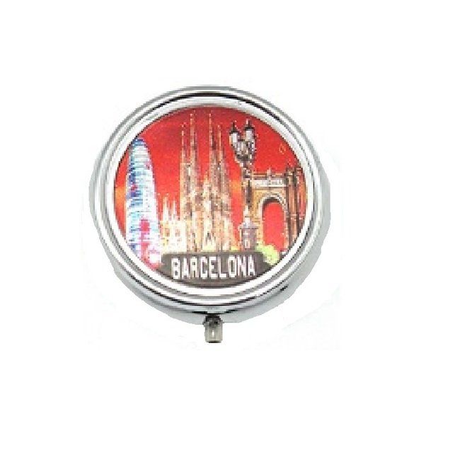 PASTILLERO REDONDO VISTAS BARCELONA 5CM SURTIDOS