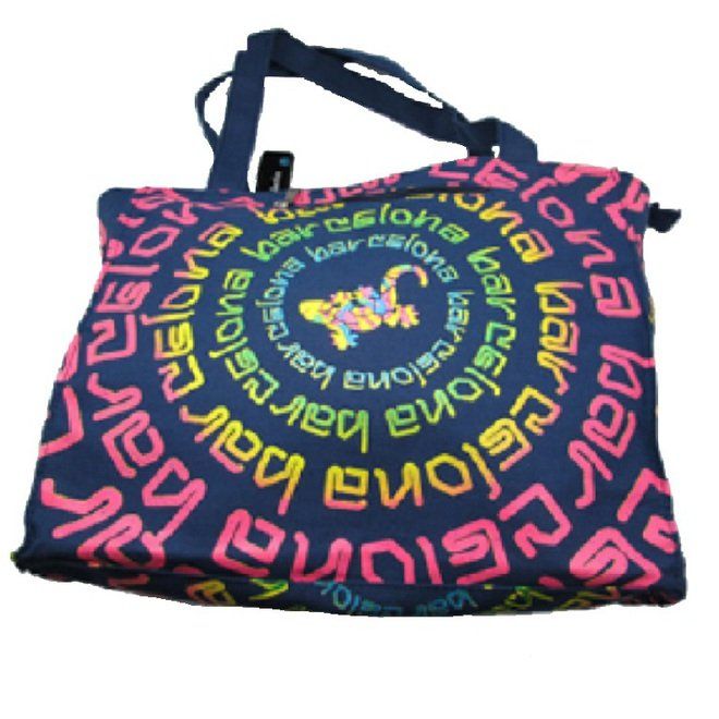 BOLSA ALGODON BCN CIRCULAR LAGARTO NAVY