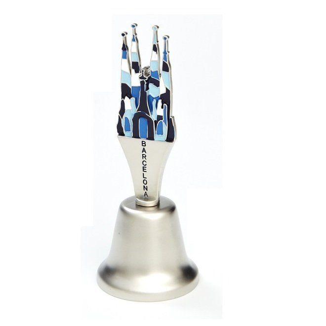 CAMPANA SAGRADA FAMILIA MOSAICO 11CM AZUL