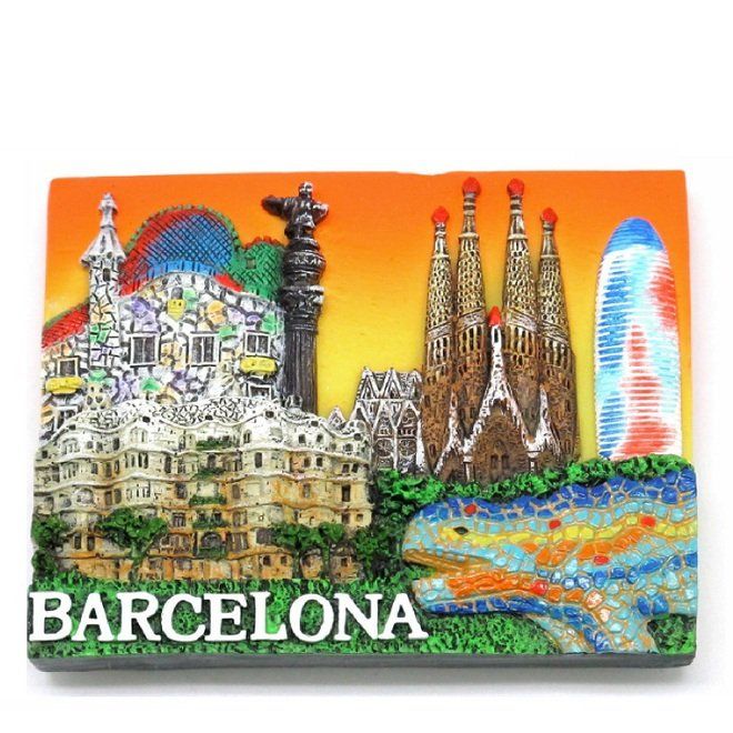 IMAN BODEGON FONDO NARANJA BARCELONA 8CM