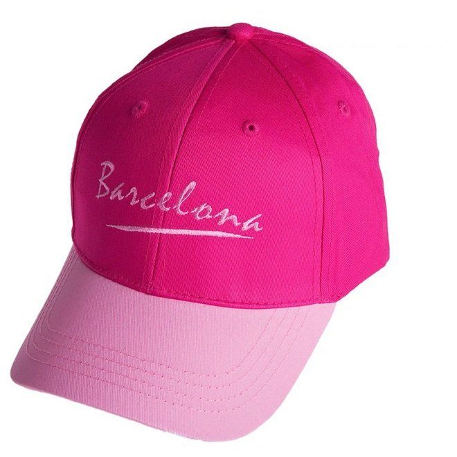 GORRA BICOLOR BORDADO BARCELONA PINK