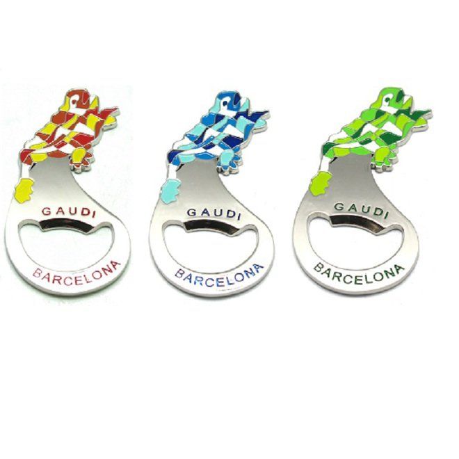 IMAN ABRIDOR METALICO LAGARTO BARCELONA 9.5CM SURTIDO COLORES