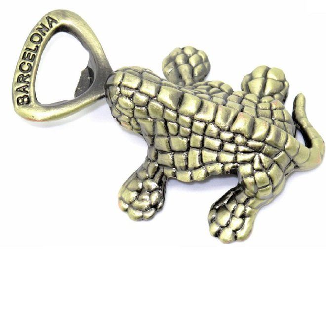 IMAN ABRIDOR METALICO LAGARTO BARCELONA 8CM