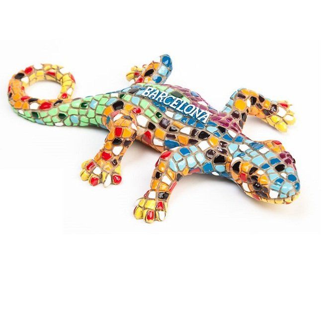 IMAN LAGARTO MOSAICO 8 CM