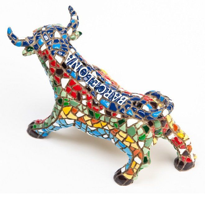 TORO MOSAICO BARCELONA 13 CM