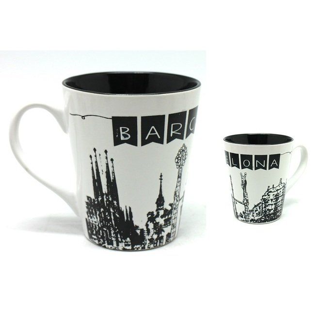 TAZA CERAMICA BLACK WHITE