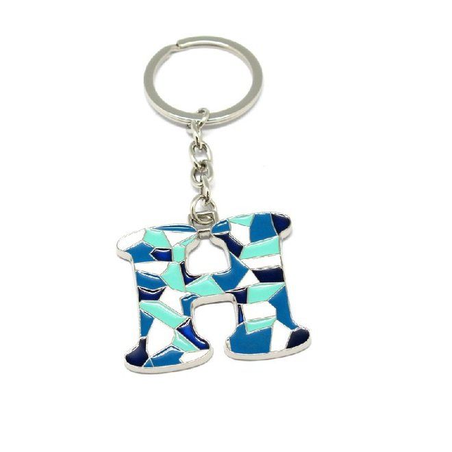 LLAVERO LETRA H MOSAICO, SURTIDO DE COLORES