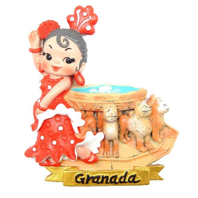 IMAN FLAMENCA FUENTE ALHAMBRA 6.5X7.5CM