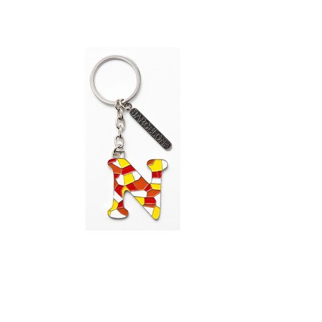 LLAVERO LETRA N MOSAICO BARCELONA