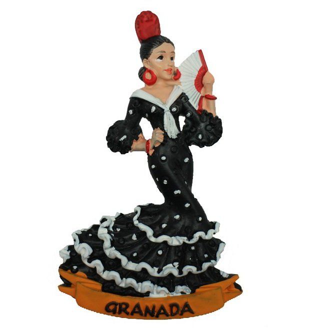 IMAN FLAMENCA PEINETA GRANDA SURTIDO COLORES 5.5X9CM