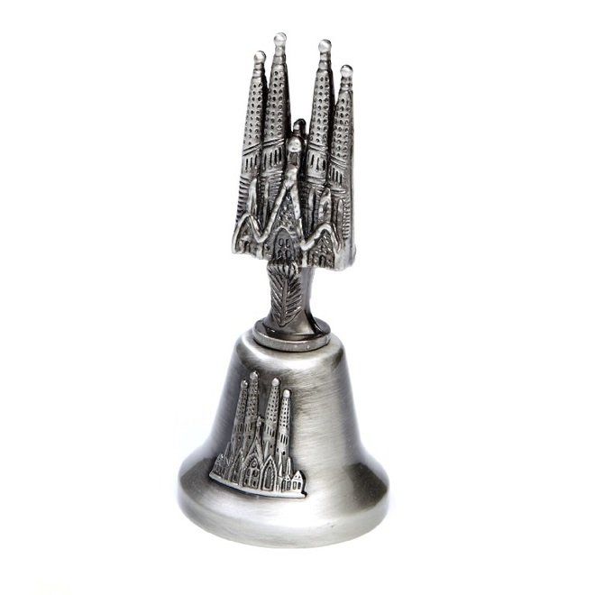 CAMPANA PLATEADA SAGRADA FAMILIA 10CM