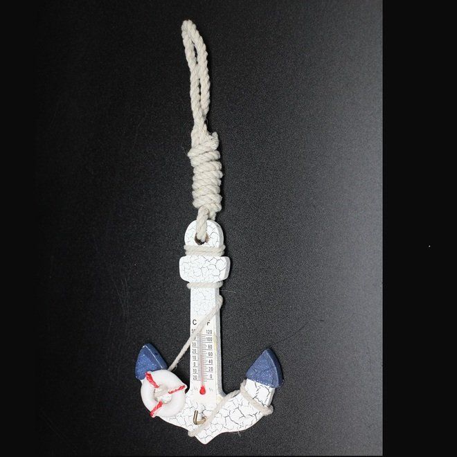 ANCLA MARINERA CON TERMOMETRO 22X8CM