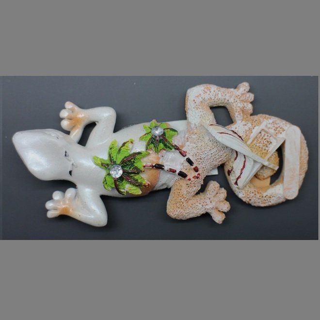 IMAN LAGARTO PLAYA BROWN 10X4CM